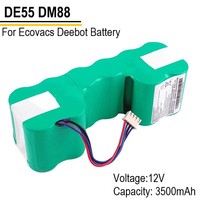 DE55 12V Ni-MH Battery Pack for Ecovacs Deebot DE5G DM88 902 901 610 DE33 DG710 DN33 DM65 DT88 Robotic Vacuum Cleaner Battery