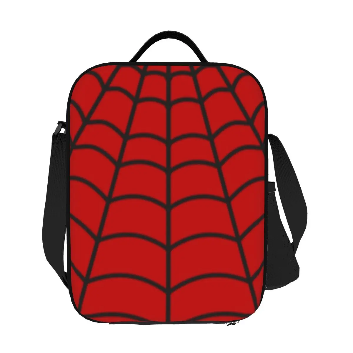 Spider Web Pattern Thermal Insulated Lunch Bags Women Portable Lunch Container for School Multifunction Bento Food Box