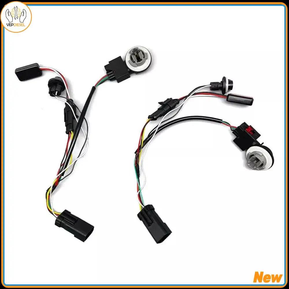 

2pcs Tail Lights Conversion Wire Harness Kits LED 55277415AA For 2013-2023 Ram 1500 2500 3500 High Quality Auto Parts