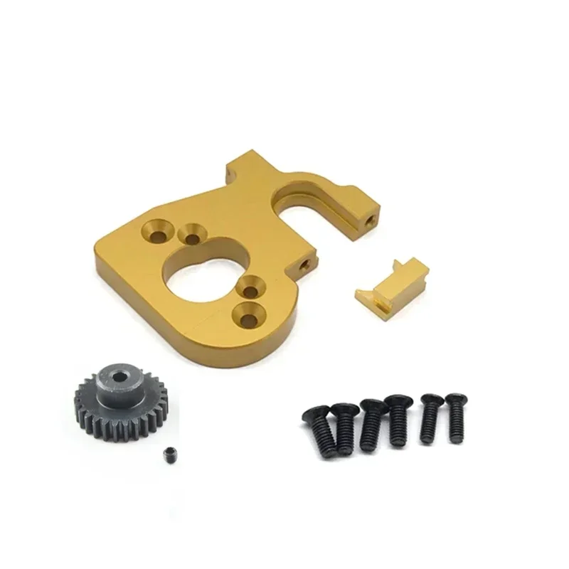 RC Car Motor Mount Holder with Motor Gear for Wltoys 144001 124019 124018 RC Spare Parts Upgrade Accessories