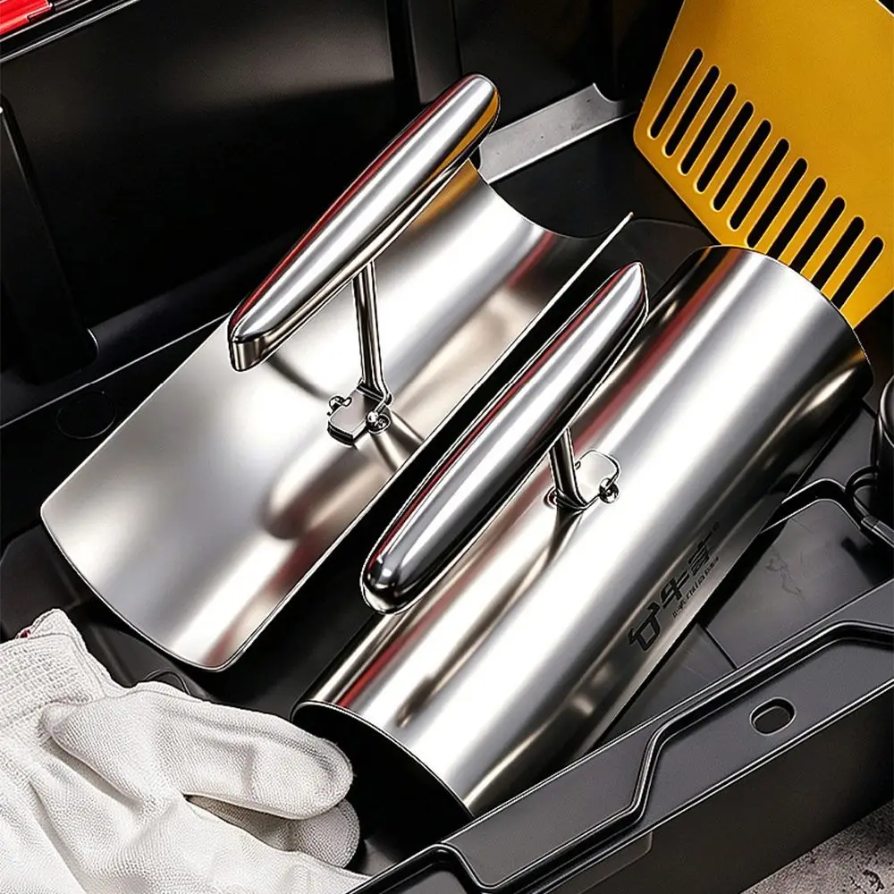 New Stainless Steel Corner Trowel Silver Thickened Putty Scraper Arc Corner Corner Scraper Wet and Dry Use