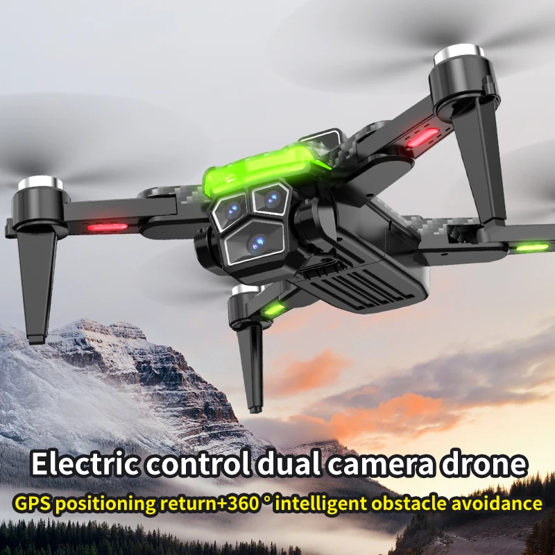 Drone S196GPS profesional, Drone 8K 5G fotografi udara HD kamera ganda pencegah hambatan empat Rotor helikopter 8000M baru