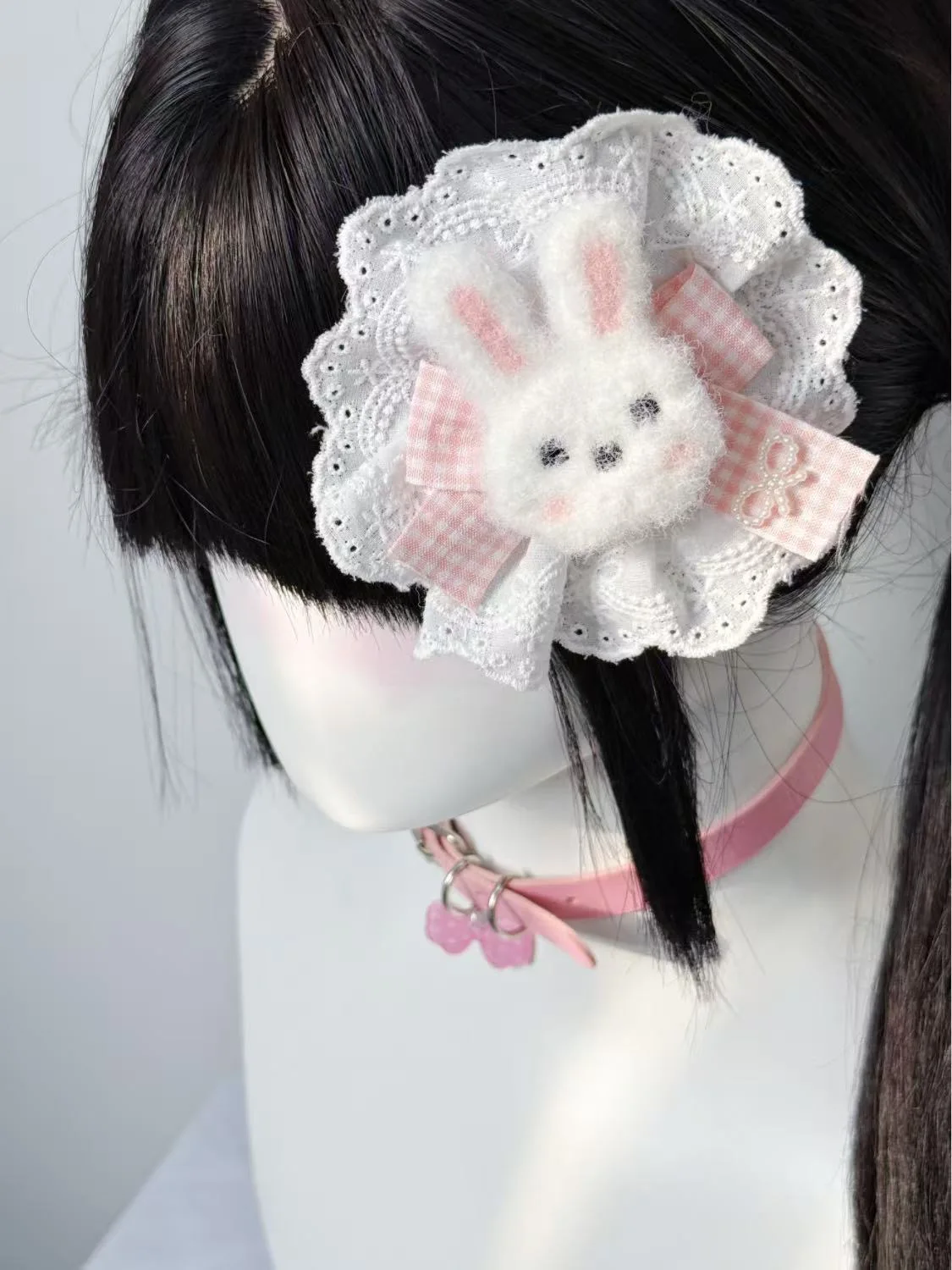 Cute Cartoon Plush Rabbit Princess Hairpins Lolita Girls Hair Clips Barrettes Accessories Hairclip Headwear Headdress Ornament