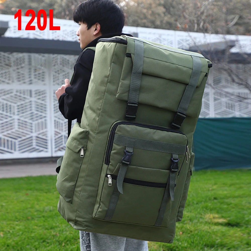 120L Large Bag Tactical Backpack Outdoor Waterproof Assault Luggage Bags Sport Trekking Camping Travel Men Camouflage Bag