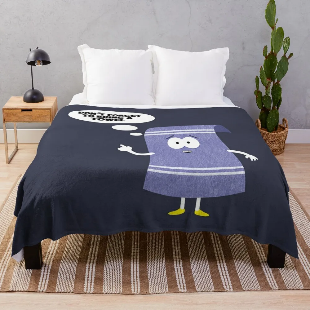 Don't forget about towelie Throw Blanket cosplay anime Blankets Sofas Of Decoration Decoratives Hairys Blankets