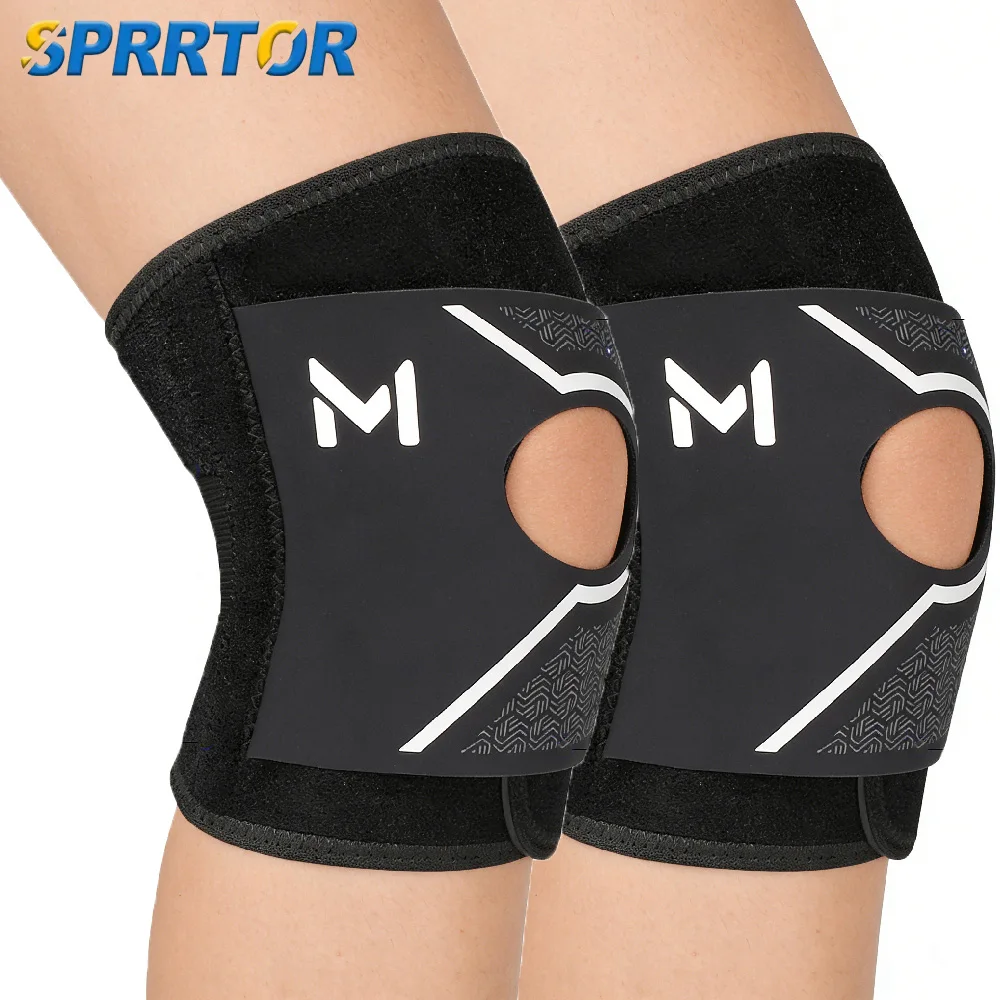 1PCS Neoprene Knee Brace with Side Stabilizers, Open Patella Non-Slip Knee Support for Knee Pain Relief, Running & Working Out