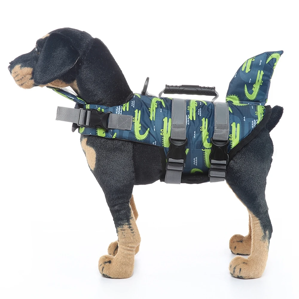 Pet Swimming Life Jacket Safety Vest For Dog Summer Adjustable Reflective Swimwear For Surfing Drifting Dog Puppy Life Vest Coat