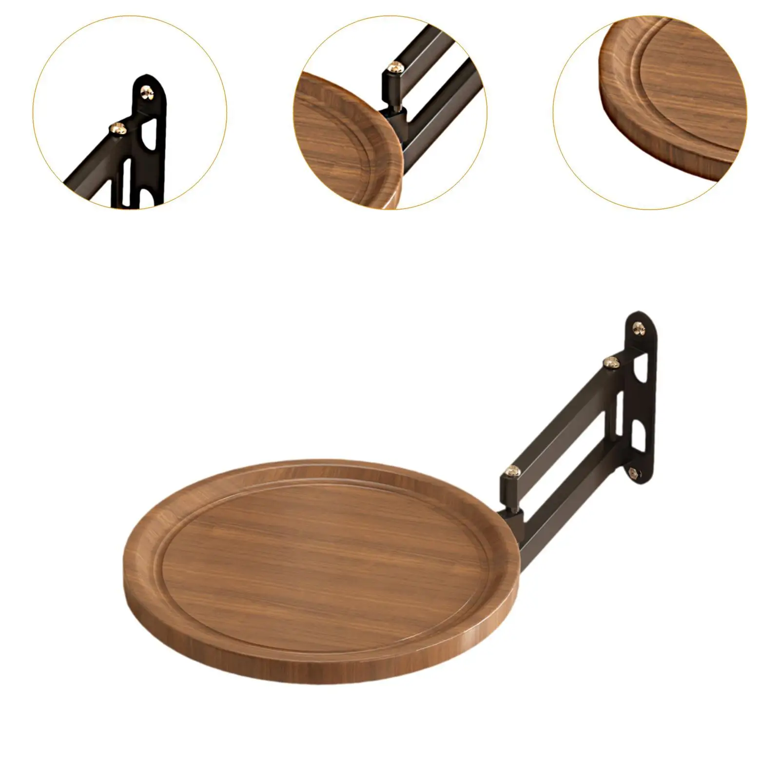 Wall Mounted Folding Table Rotating Rack for Farmhouse Living Room Store