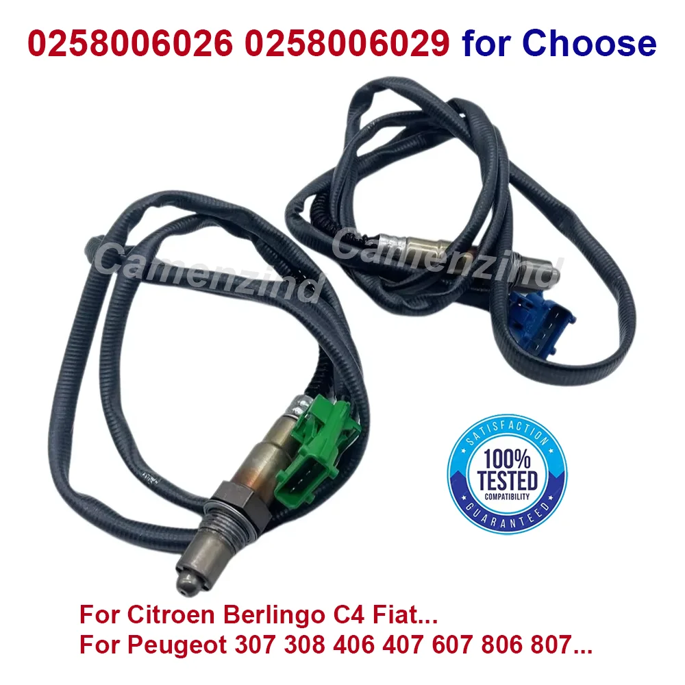 Lambda Oxygen Sensor 0258006029 1628HV 0258006026 9636148880 For Citroen C4 Peugeot 206 301 307 308 406 607 807 1.6 1.8 2.0 2.2
