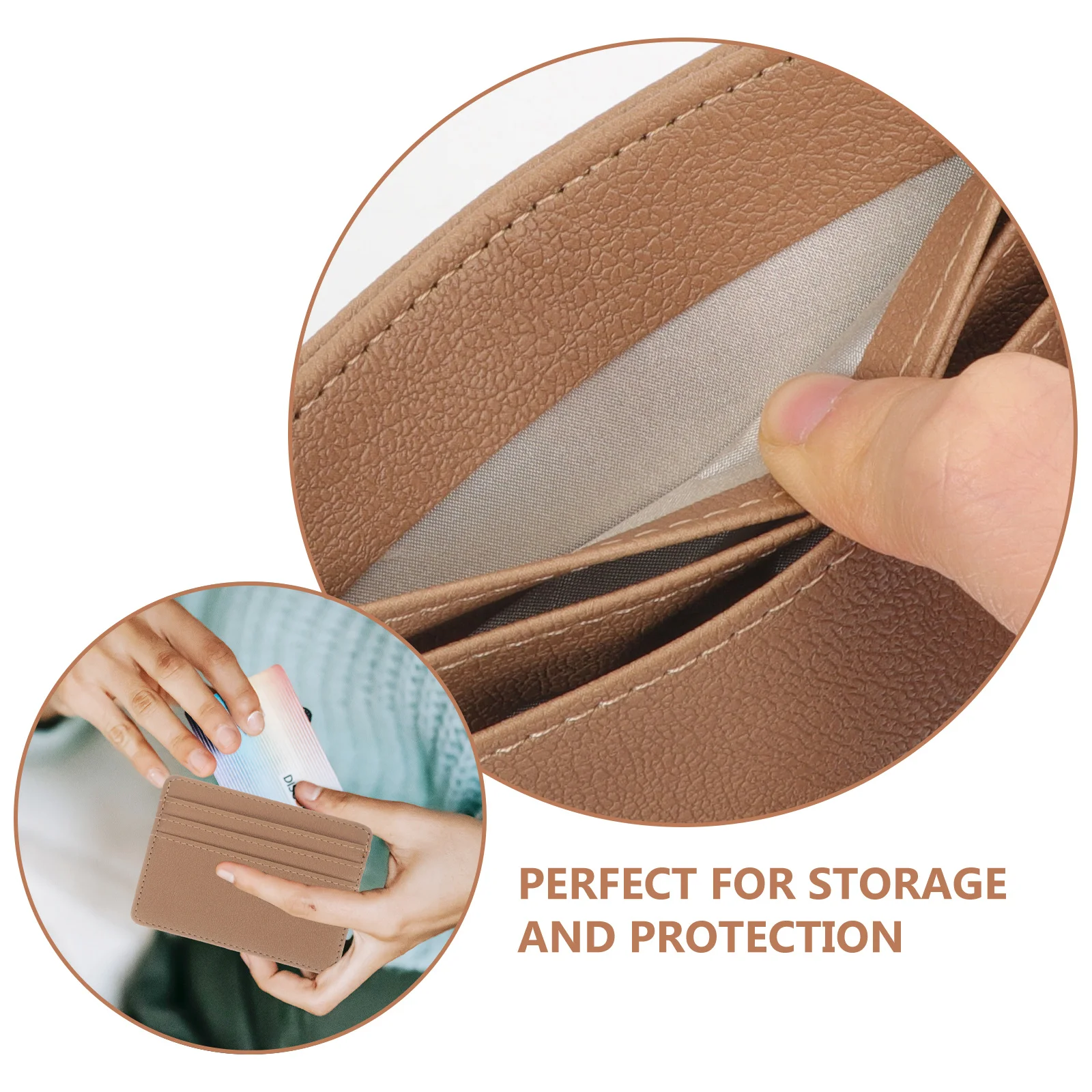 

2Pcs Demagnetization Protection Card Sleeves Multi-Function PU Id Credit Bank Card Protector Cover for Students Office