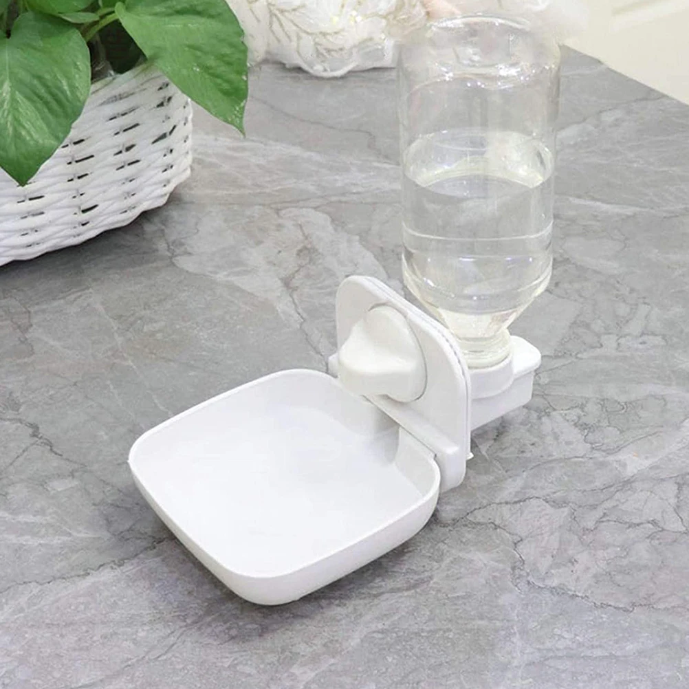 1pc Automatic Water Feeder Pet Cage Hanging Water Bottle Rabbit Drinking Bowl Pet Water Dispenser Plastic Water Container 450ML