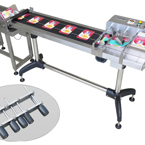 Automatic High Quality Speed Feeder Conveyor Bag Counting Inkjet Coding Paging Sticker Label System Machine Finishing Bag