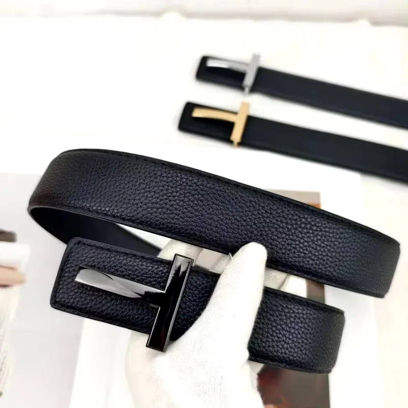 Cintura da uomo d'affari in pelle di alta qualità da 3,8 cm Designer di marca di lusso Cinture famose per uomo Jeans Strap Cintura con fibbia in metallo maschile