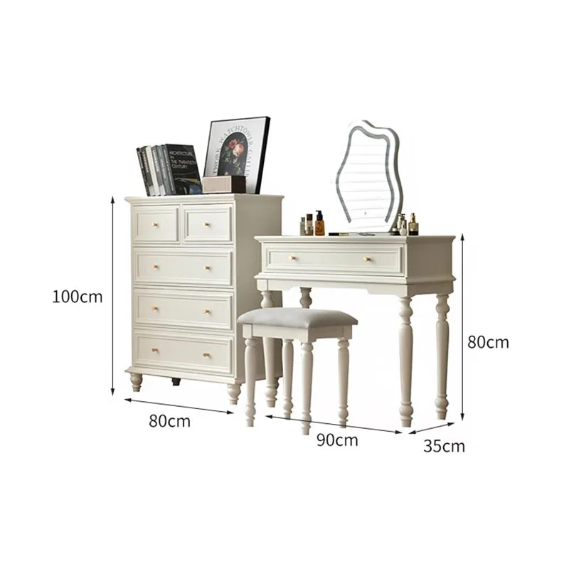 كبار الجمال الغرور الجدول بسيط كلاسيكي غرفة نوم ماكياج الغرور الجدول تخزين الشمال Coiffeuse دي Chambre أثاث المنزل