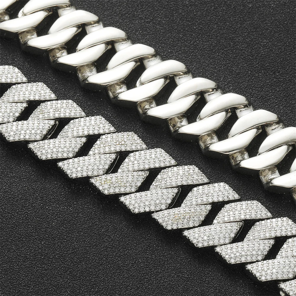 18mm Icedminer 4 Rows Zircon Iced Out Cuban Link Chain Bracelets for Men Women Brass Hip Hop Jewelry Free Shipping view 6