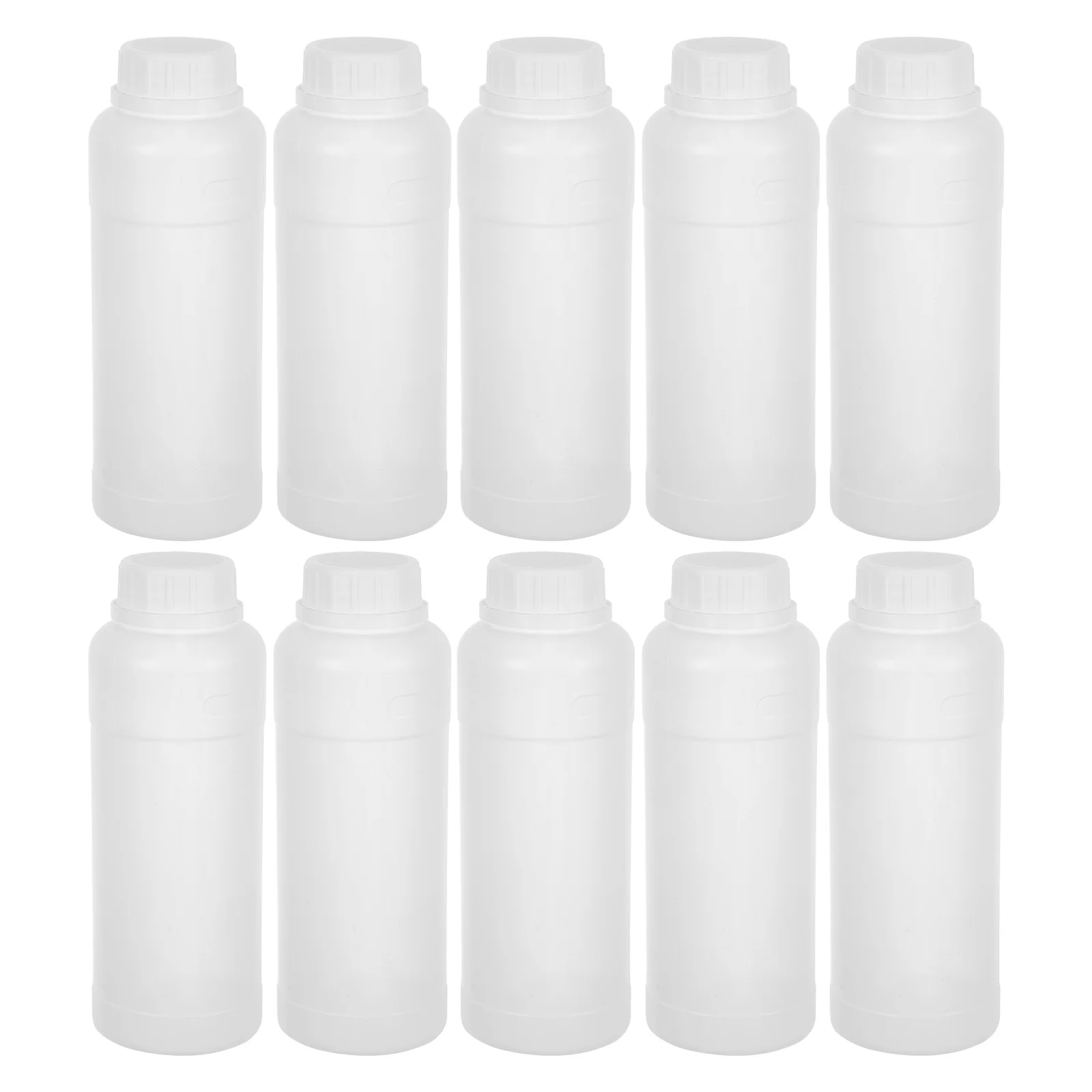 

10 Pcs Sealed Reagent Bottle Empty Bottles for Liquid Chemical Container Anti-theft Cover Pe Lab Chmical