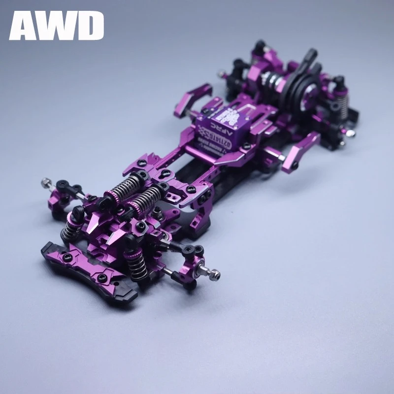 RW00-SR RC Mosquito Car 1/24 RWD RC Drift Car Frame KIT Electric Remote Control Drift Competition Mosquito Car Toy Accessories