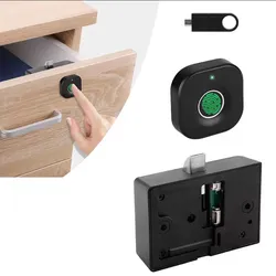 Smart Fingerprint Lock for Cabinet Biometric Hidden File Drawer Wardrobe Lock Child Safety Electric Lock DIY Furniture for Home