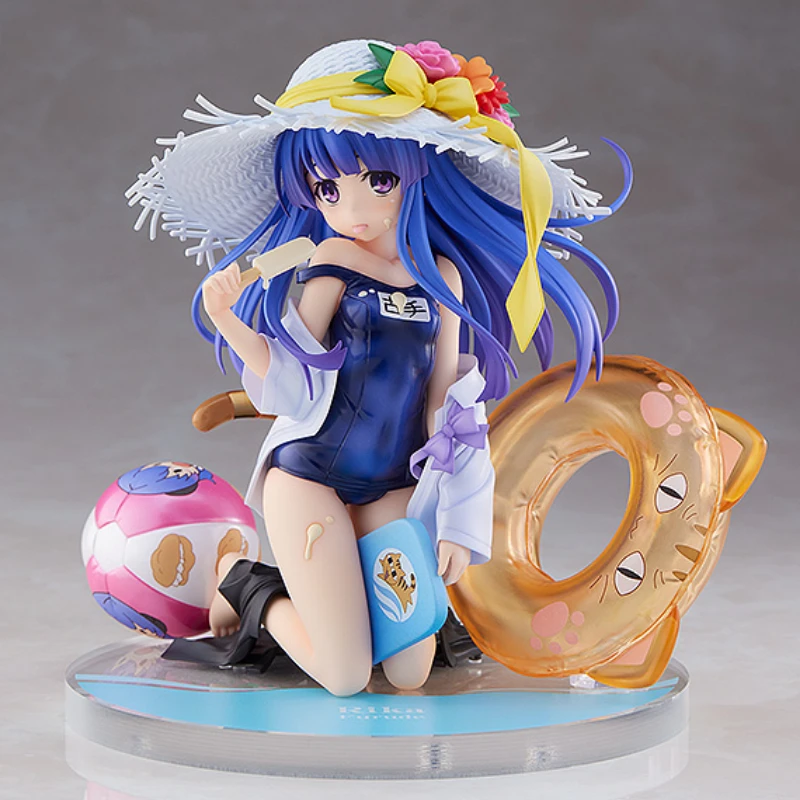 Miyuki Original:Higurashi no Naku Koro ni Furude Rika swimsuit PVC Action Figure Anime Figure Model Toys Collection Doll Gift