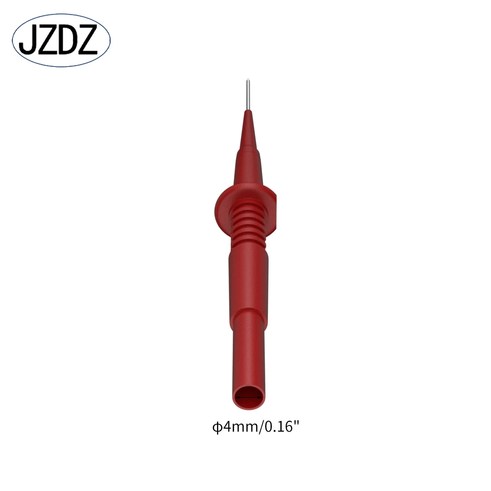 JZDZ 5PCS Test Probe Tips Electrical Diagnostic Tools Auto Multimeter Test Leads Extension Back Piercing Needle J.30011