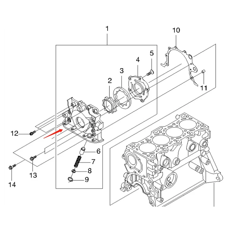 Engine Oil Pump 96325246 DW25189698 For Chevrolet Aveo Spark Daewoo Matiz Tico Damas Labo Super 16100-70B10 DW96325246