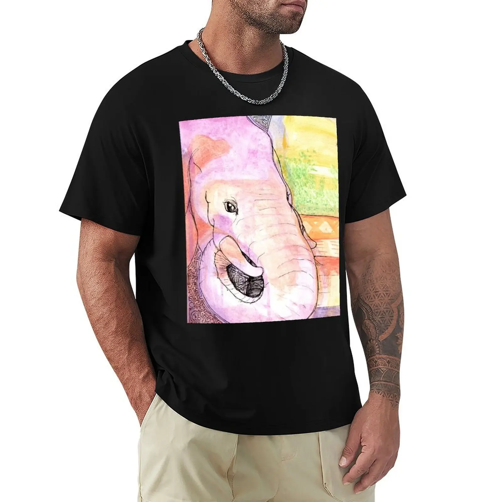 

Elephant Sunset T-Shirt custom shirt quick drying new gifts and t-shirts mens designer clothes