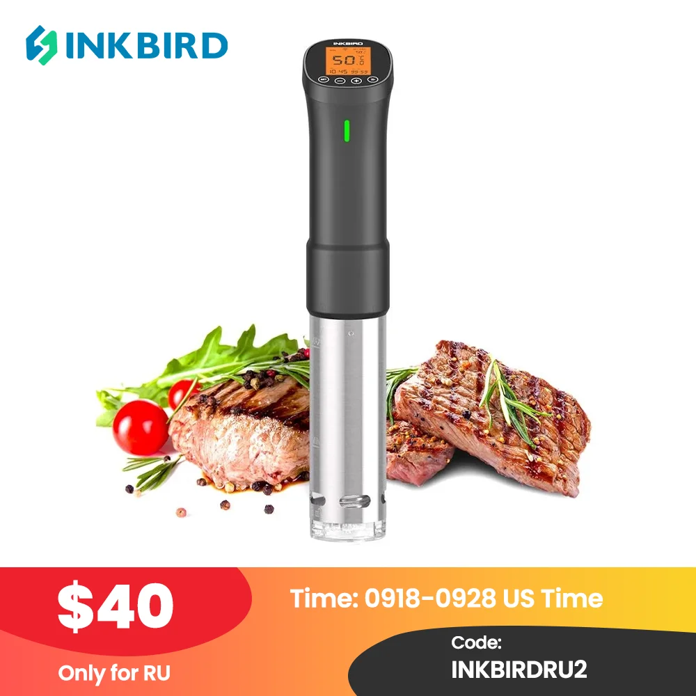 INKBIRD Culinary Sous Vide ISV-200W Wi-Fi Precision Cooker Powerful&Durable Immersion Circulator with Stainless Steel Components