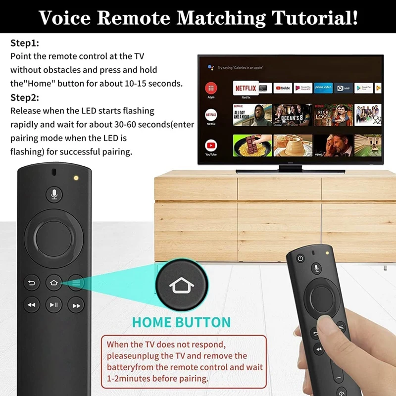 1Nd Gen DR49WK B PE59CV Voice Remote Control For Amazon Smart Tvs Stick(2Nd Gen/3Rd Gen/Lite/4K)For Amazon Smart TV Cube Durable