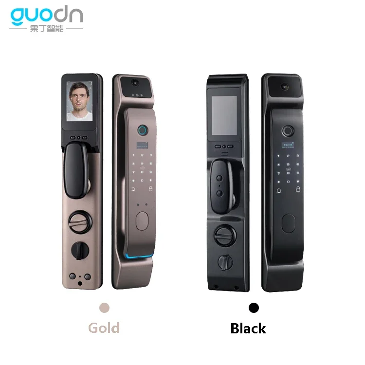 3D face recognition smart home automatic tuya lockWifi application biometric fingerprint password digital smart door lock