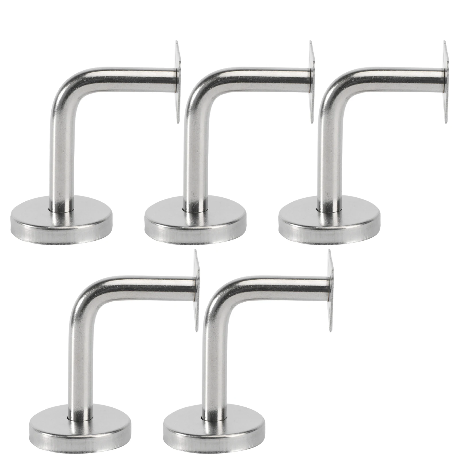 Soporte de pasamanos de acero inoxidable, resistente a la corrosión, duradero, fácil de instalar, baño, pasillo, Hotel, gimnasio, oficina, Villa, 3 uds.