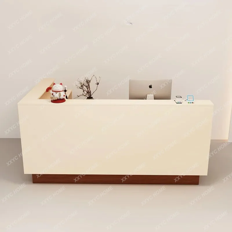 Wood Counter Reception Desks Commericial Receptionist Modern Service Reception Desks Elegant Welcome Scrivania Office Furnit