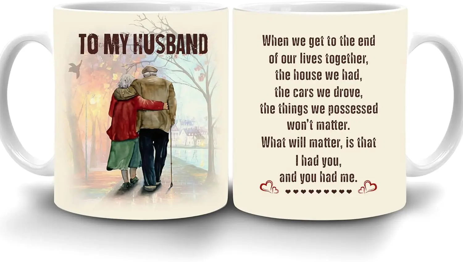 Hyturtle Gifts For Husband From Wife - Wedding Anniversary Valentines Christmas Birthday - Old CouplesTo My Husband When We Get