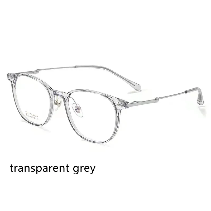 

51mm New Arrival Unisex Ultra Light TR90 Retro Eyeglasses Frames Women Fashion Round Spectacle Prescription Frame Myopia 7108