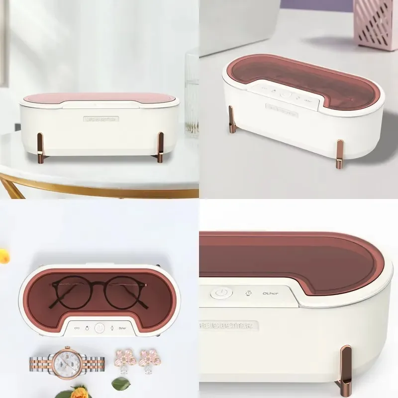 Large Capacity 12V Ultrasonic Cleaner 47000Hz 400ml for Jewelry Glasses Household Personal Items