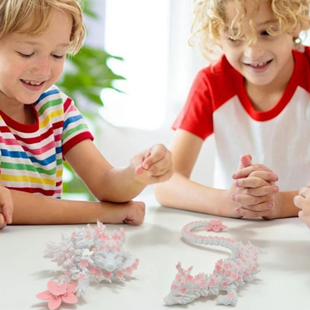 ثلاثية الأبعاد مطبوعة التنين مفصلية التنين تململ لعبة المفاصل المرنة التنين تمثال التنفيذي مكتب اللعب ديكور المنزل مكتب