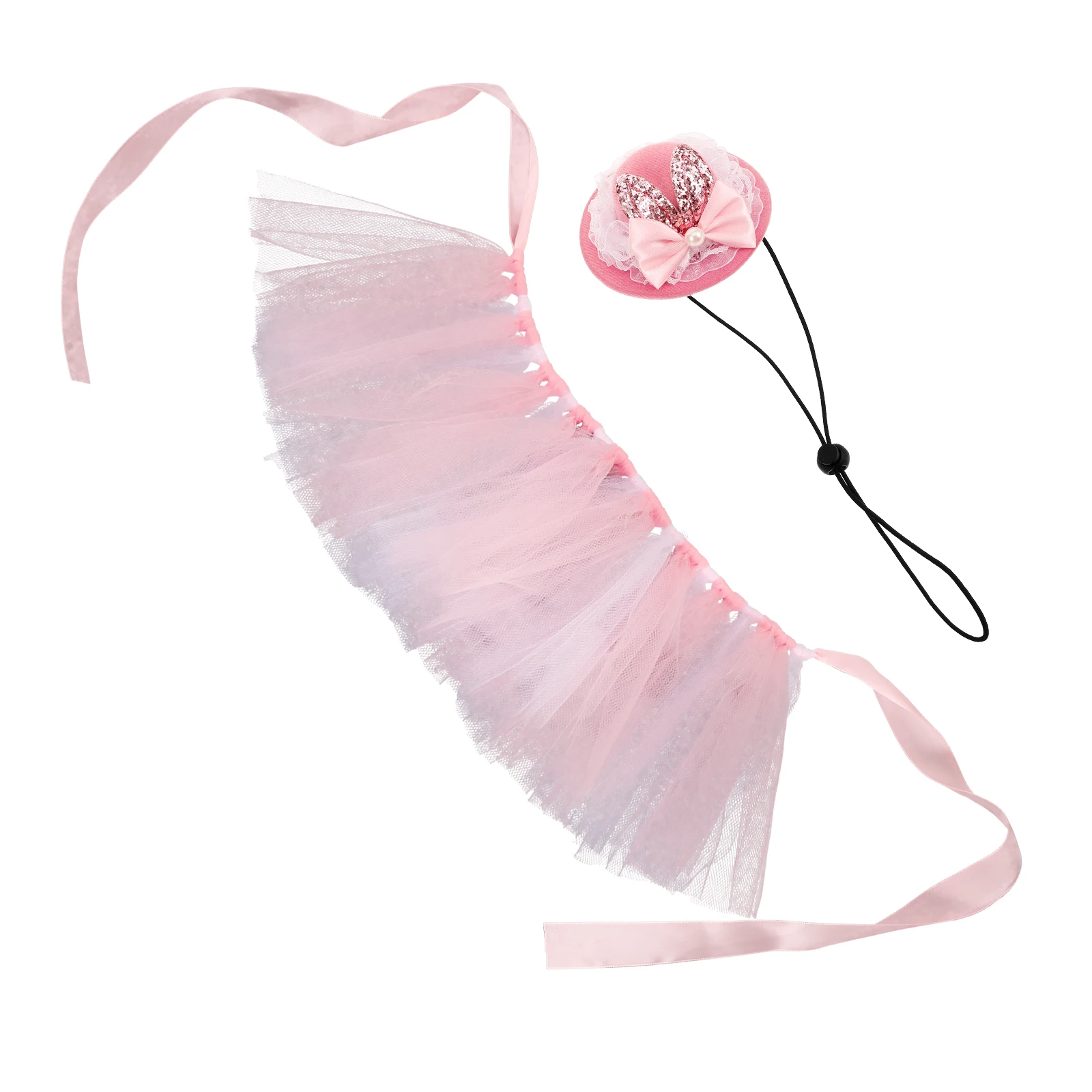 

1 set 1 Set Pet Hat Dog Easter Costume Adjustable Bunny Ear Princess Dog Tutu Dress Skirt Party Gift For Dogs Cats Small Pets