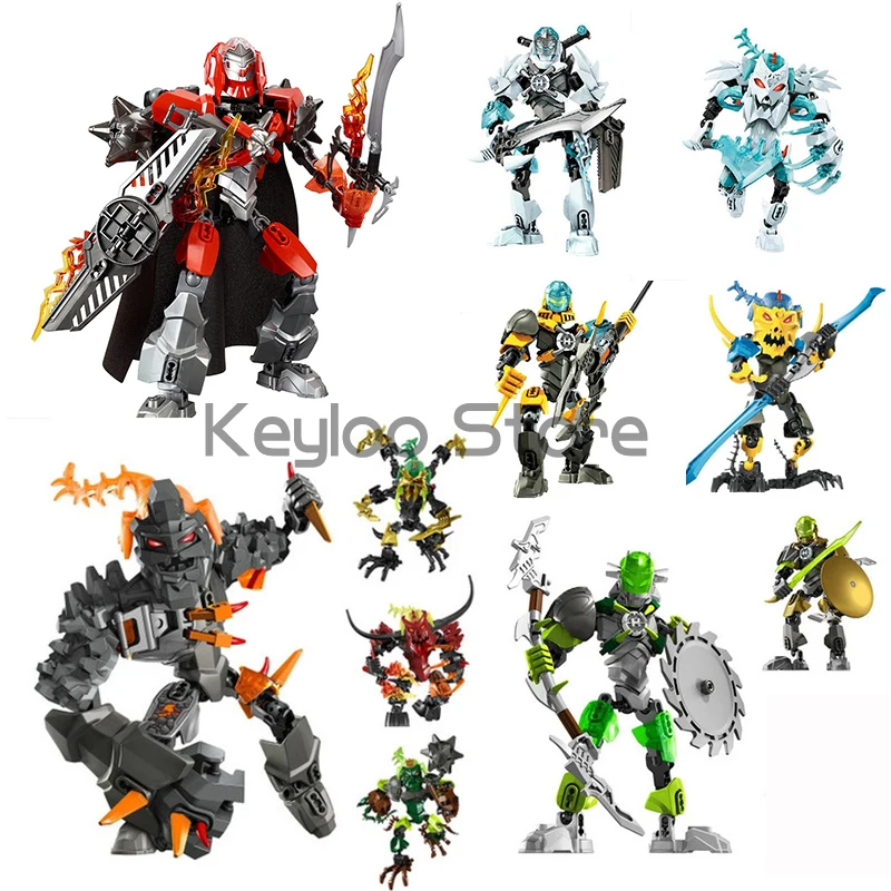 Hero Factory Star Warrior Soldiers Building Blocks Robot Action Figures Skull Bionicle Bricks Toys For Boys Kids Christmas Gifts