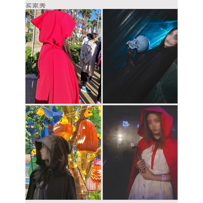 Платье для представлений на Хэллоуин с красным капюшоном