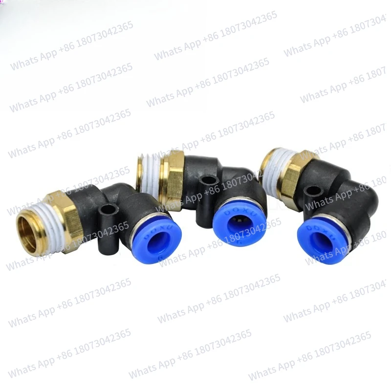 

30 Pcs of PL6-02, 6mm Push In One Touch Connector 1/4" Thread Pneumatic Quick Fittings