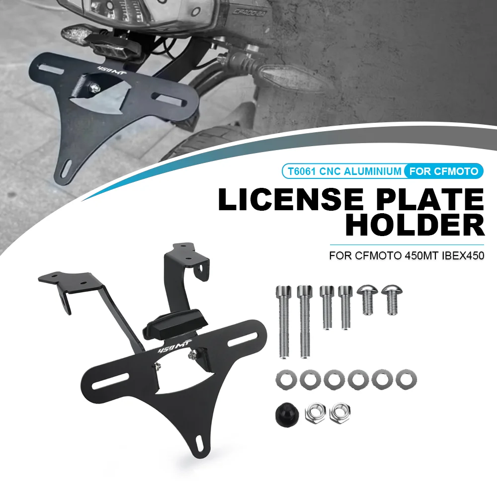 

450MT License Plate Relocation Bracket For CFMOTO 450MT 450 MT IBEX 450 2024 2025 2026 Motorcycle Accessories Fender Eliminator