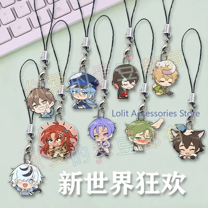 Anime Rei Nu: Carnival Quincy Kuya Dante Garu Blade Yakumo Eiden Aster Morvay Edmond Olivine Rin Acrylic Keychain Phone Pendant