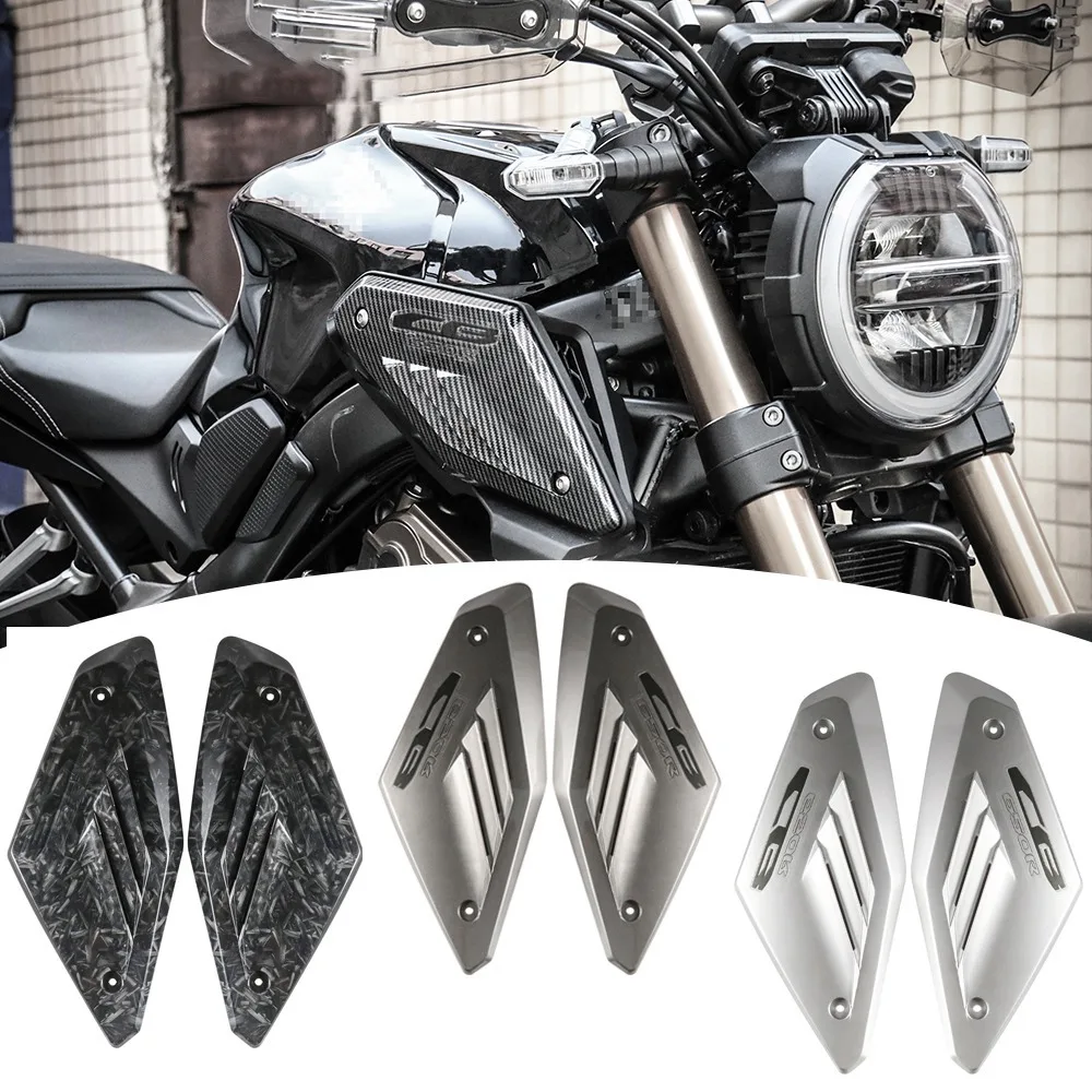 Imagem -05 - Guarda do Painel Lateral do Quadro da Motocicleta da Fibra do Carbono Protetor da Tubulação da Entrada Tampa para Cb650r2023 2023 2023