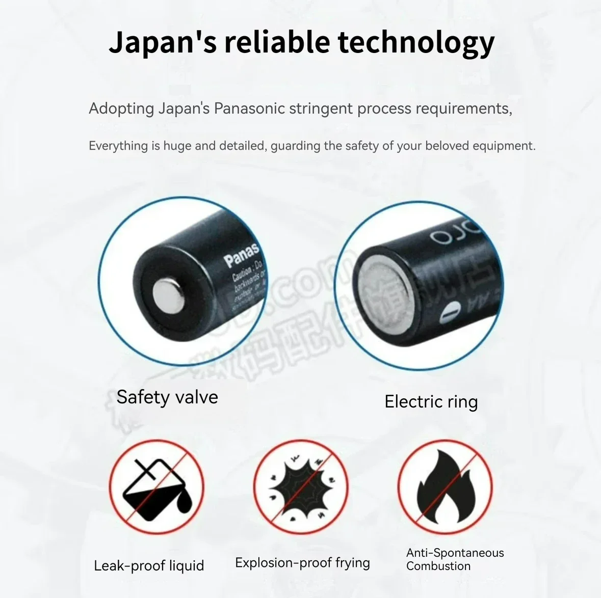 100% Panasonic Eneloop Original Battery Pro AA 2550mAh 1.2V NI-MH Camera Flashlight Toy Pre-Charged Rechargeable Batteries