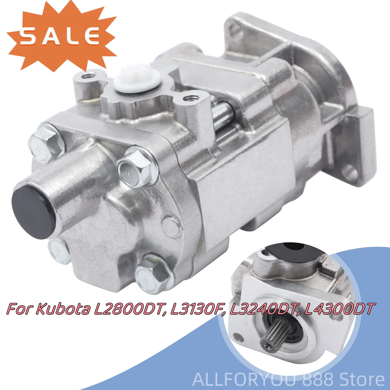 

Hydraulic Oil Pressure Pump with High Working Efficiency for Kubota L2800DT, L3130F, L3240DT, L4300DT