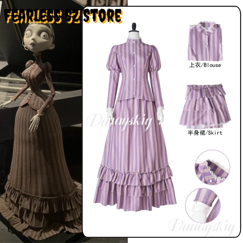 

Викторианский конец фильма 19-го века Zombie BrideコスFOTO Готические платья Хэллоуин Косплей Вампир コス Rosen Carnival Dress Up