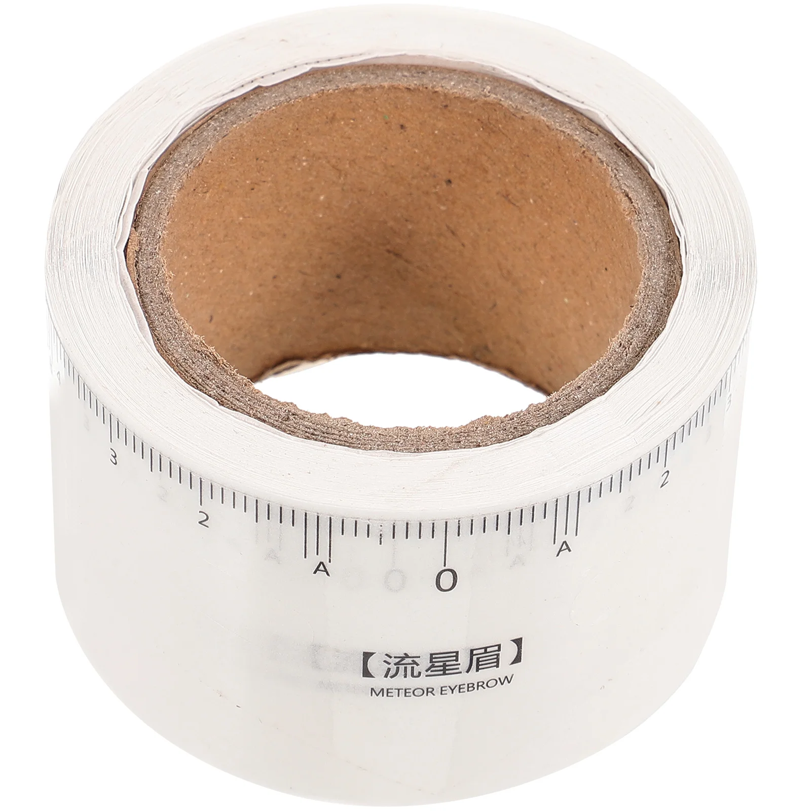 1 Roll Reusable Eyebrow Positioning Tape Clear Measuring Scale for Accurate Brow Shaping Professional Makeup Mapping Tool