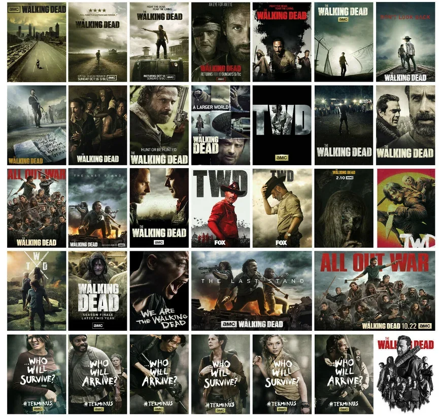 

33style Choose Classic The Walking Dead TV Show Series, Art Picture Print Silk Poster, Home Wall Decor