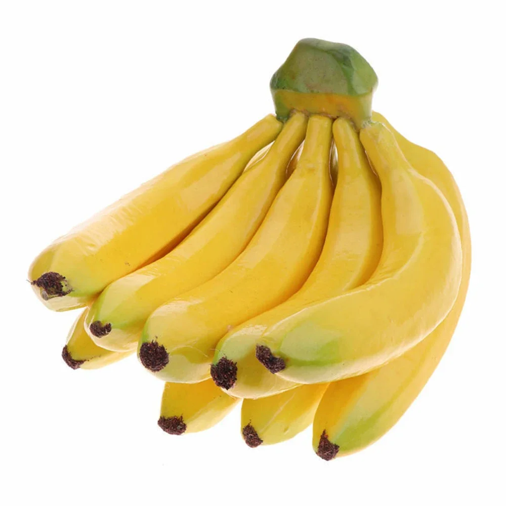 Fake Banana Lifelike Banana Bunch Compatiable With Artificial Apples Oranges Pears Tomatoes Peaches Fake Banana Lifelike Banana