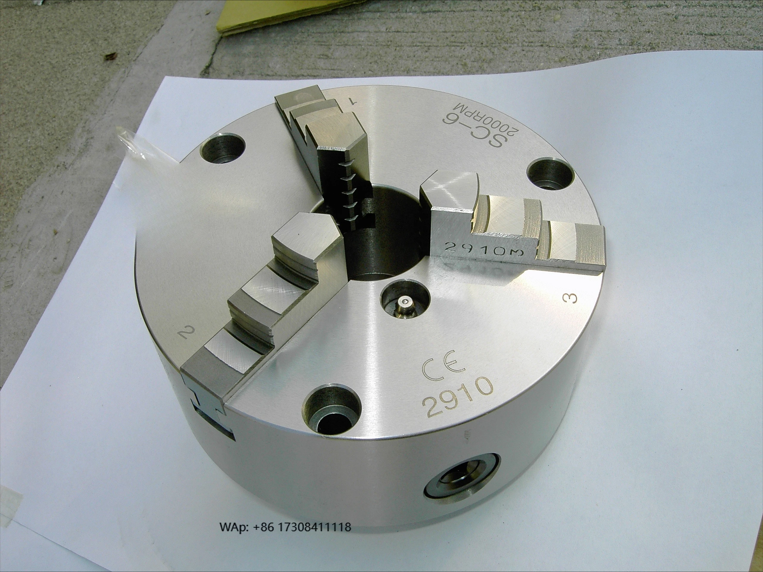 

6-дюймовый ручной патрон с ручным зажимом, 3-кулачковый токарный патрон, самоцентрирующийся патрон SC-3 SC-4 SC-5 SC-6 SC-7 SC-8 SC-10