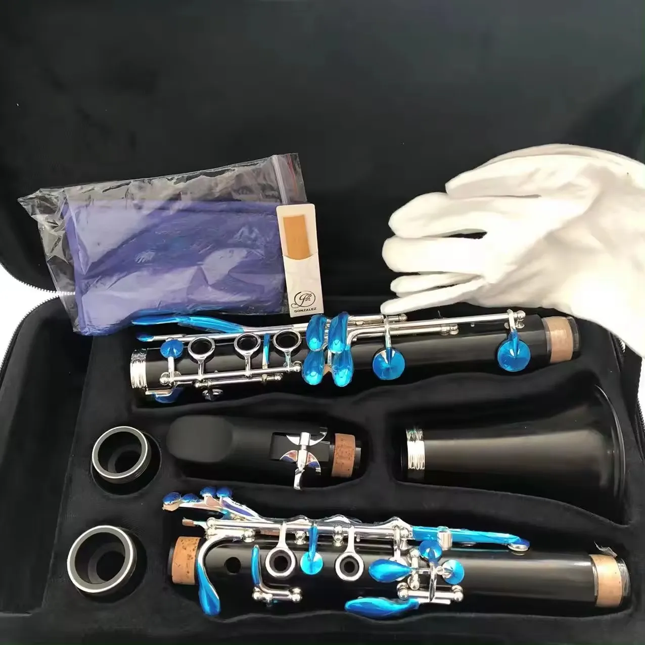 

Wholesale Factory Ebony Silver Plated Bb Clarinet 17 Key